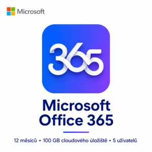 Microsoft Office 365 | 12 měsíců | 5 zařízení | 100 GB cloud